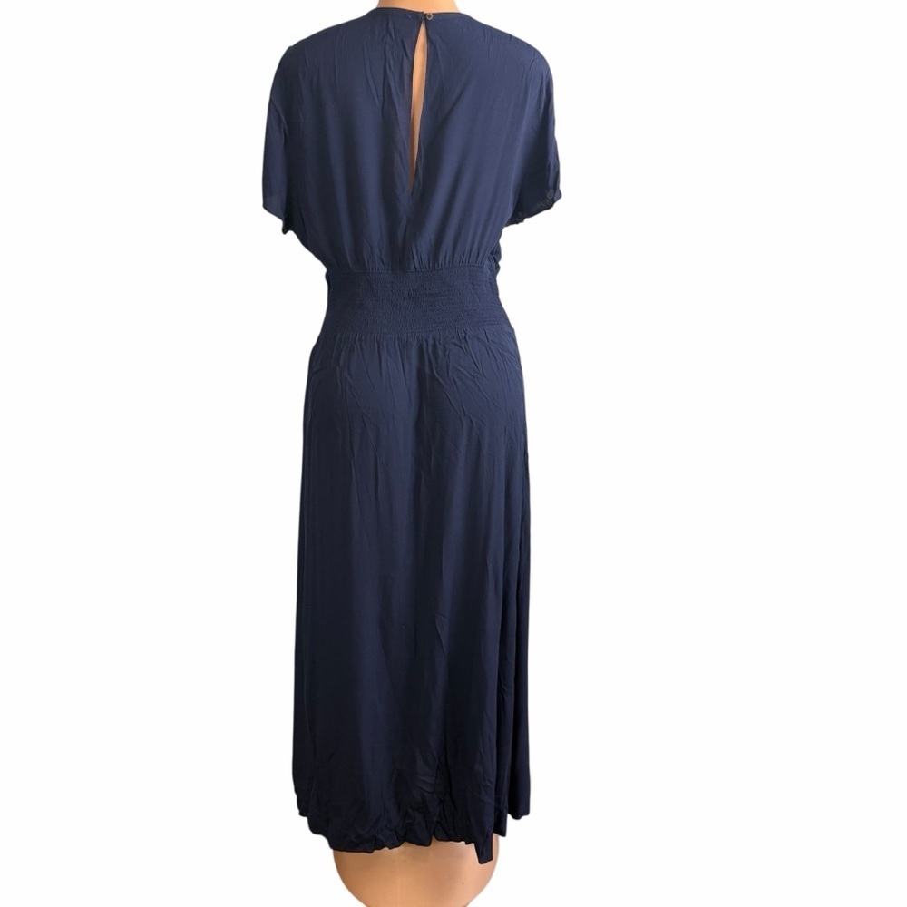 Wilfred Navy Blue Maxi Dress with Smocked Waist - Picture 10 of 13